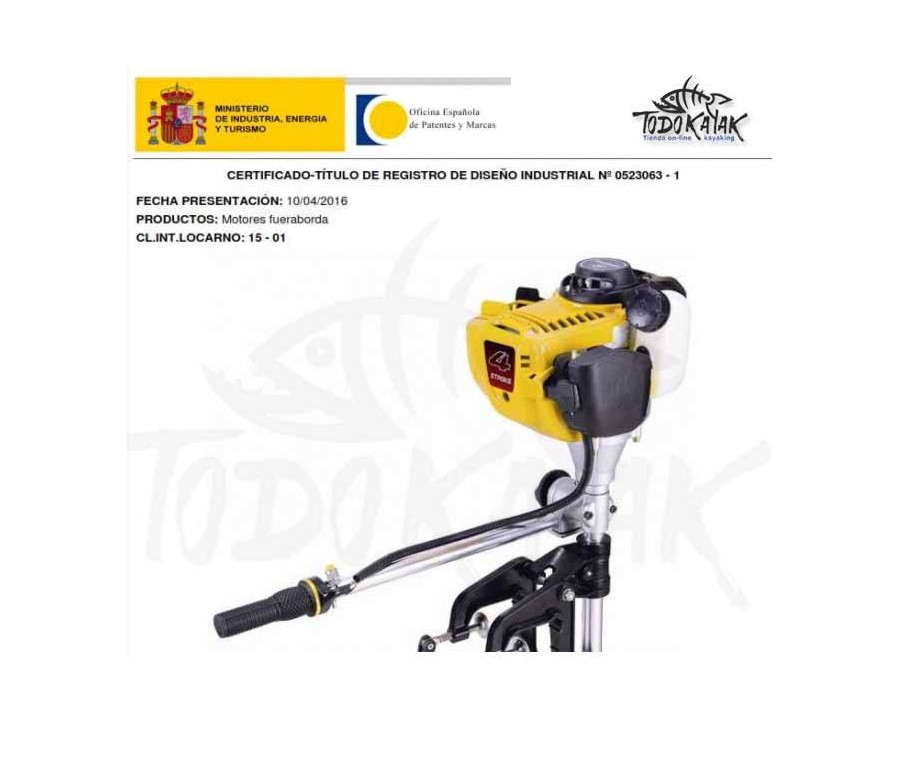 motor gasolina kayak