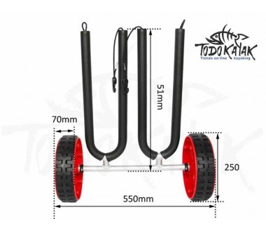 Carro doble paddle surf OS8202