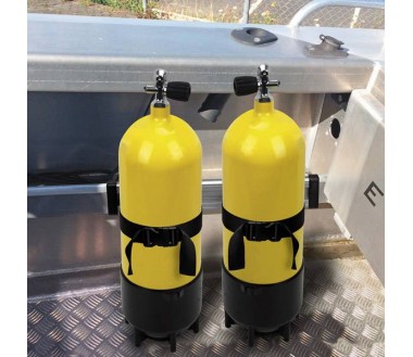 Kit soporte para 2 botellas submarinismo