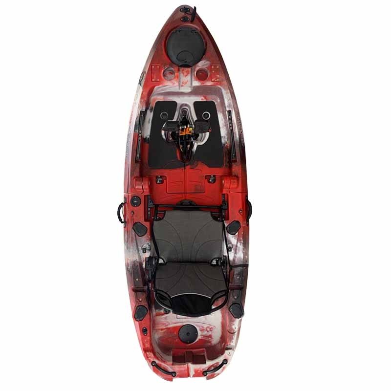 Kayak plegable de pesca con pedalera de aletas