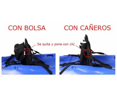Asiento kayak acolchado con cañeros YK-06001