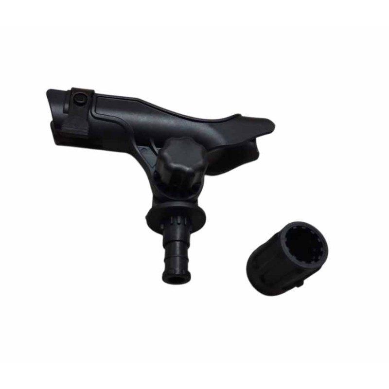 Cañero ajustable para kayak de pesca con base para rail