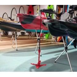 Sistema elevador de ancla para kayak y pato de pesca