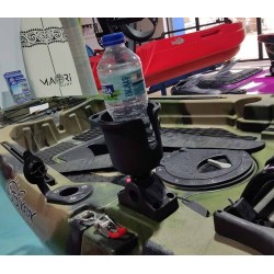 Portavasos para kayak y pato de pesca con base giratoria