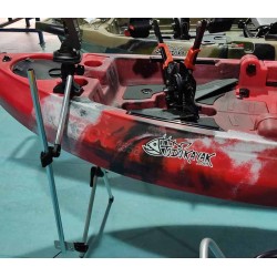 Soporte de sonda y transductor para kayak de pesca
