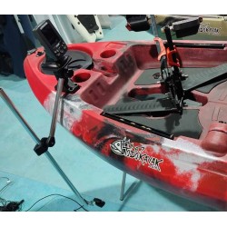 Soporte de sonda y transductor para kayak de pesca