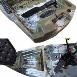 Kayak modular desmontable Taramay Tandem a Pedales de aletas