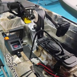 Motor eléctrico para kayak LS269 de 55/65 lbs compatible con pedalera de hélice