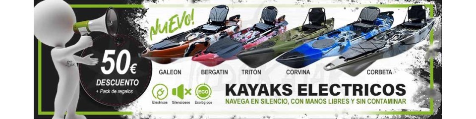 Kayaks con motor para pescar o navegar